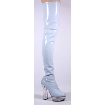 Pleaser Expose Thigh High BootsWhite