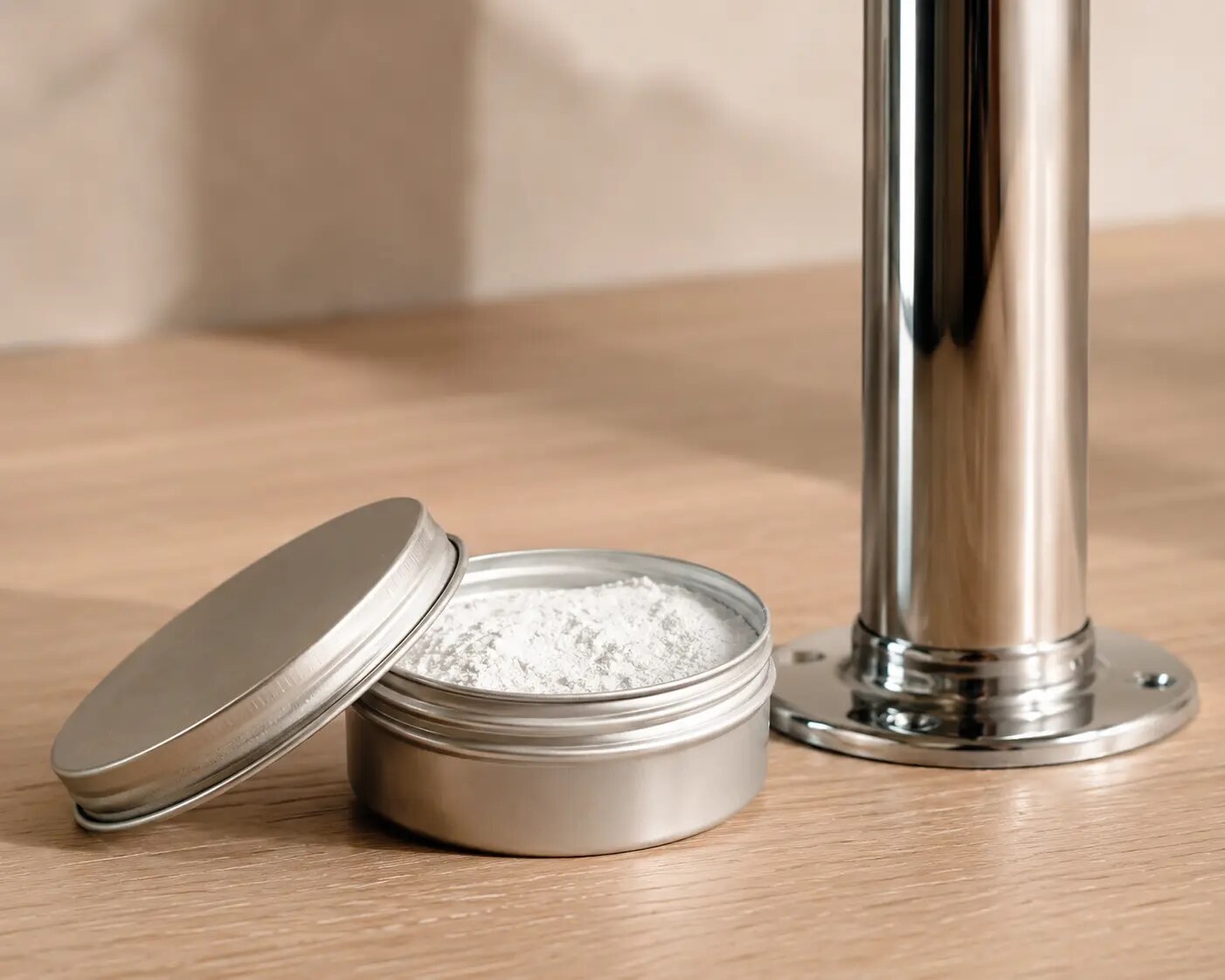 Grip aid powder used by pole dancers to prevent sweaty hands